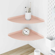 Mensola sospesa con lo scaffale 2 pcs Rosa 30 x 30 x 2 cm 8004112
