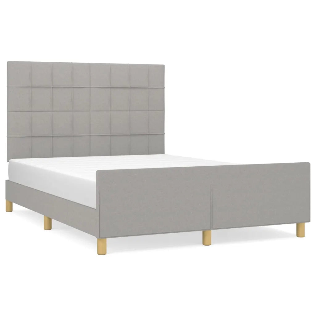 Giroletto senza Materasso Grigio Chiaro 140x200 cm Tessuto 3125057