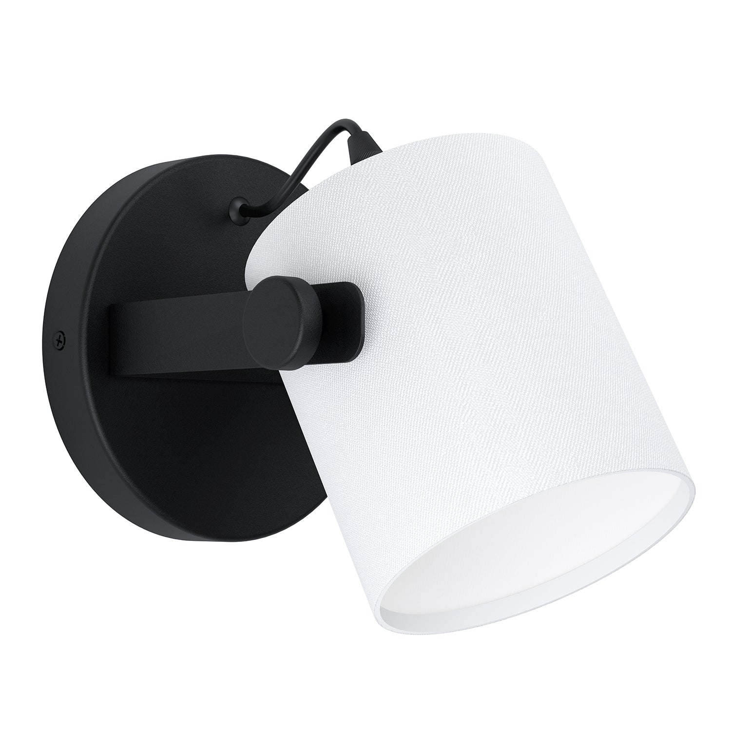 Applique Vintage Hornwood 1 Acciaio Nero 1 Luce E27