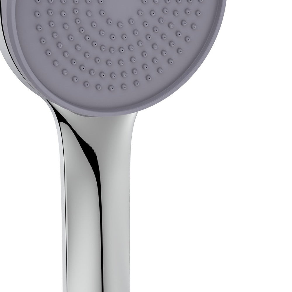 Doccino cromato e grigio a 1 getto con diffusore smontabile - Serie Eris