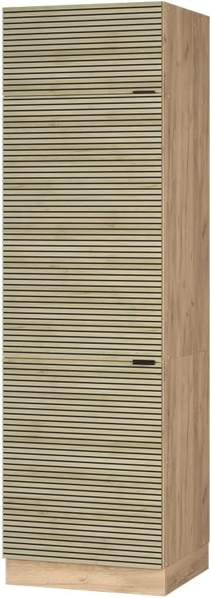 Armadio frigorifero Fame-Line, Pannello in quercia, 60 cm, per la combinazione con altri moduli della serie Fame-Line