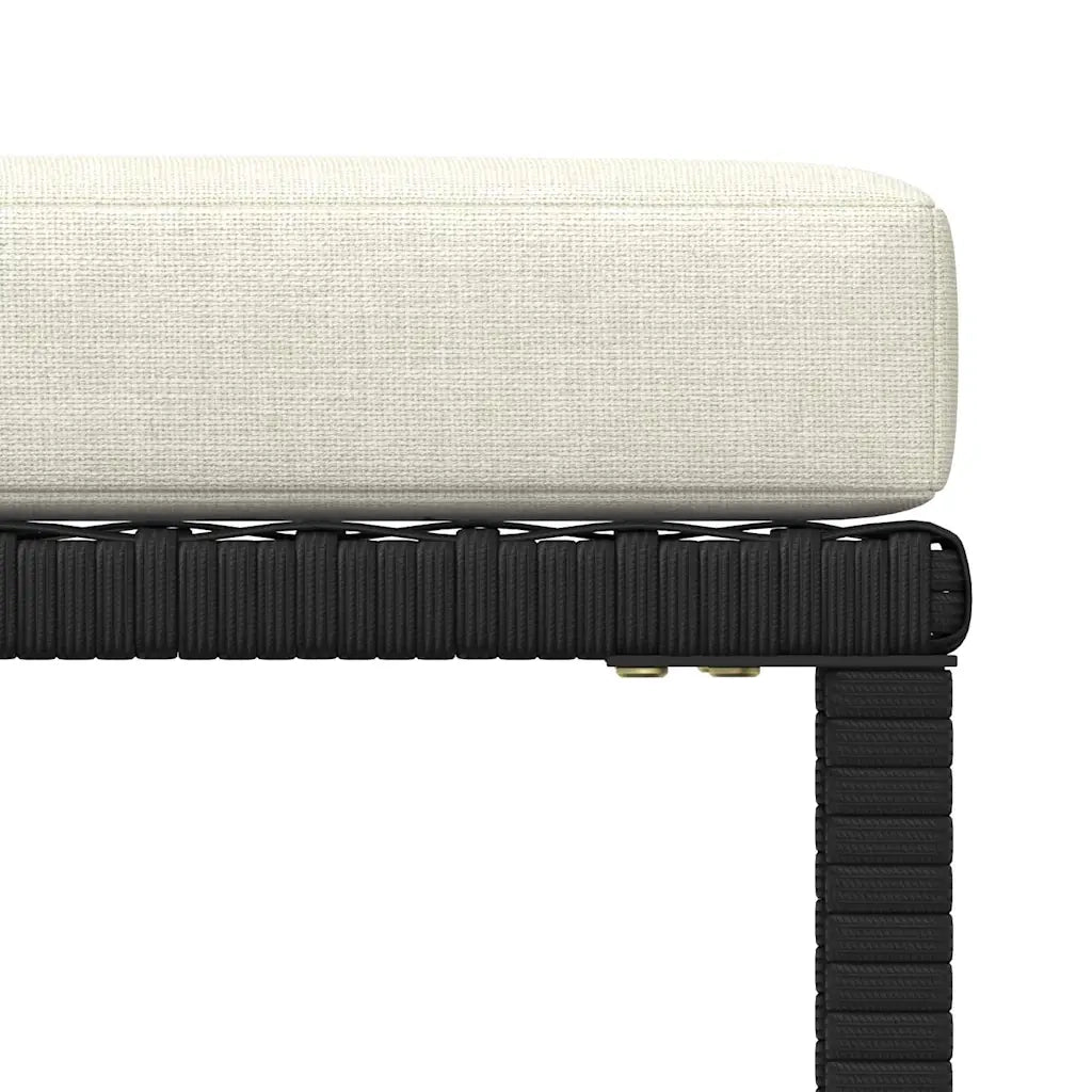Salotto da Giardino-Set Divani da Giardino4 pz con Cuscini in Polyrattan Nero 819268