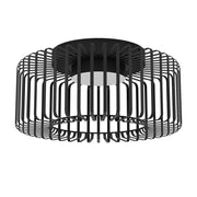 Plafoniera Contemporanea Ginestrone-Z Acciaio Nero Luce Led Integrato 22W