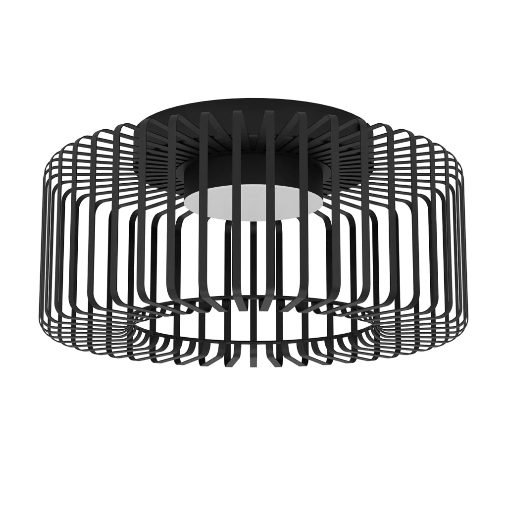 Plafoniera Contemporanea Ginestrone-Z Acciaio Nero Luce Led Integrato 22W