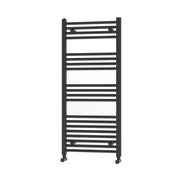 Termoarredo Kalura dritto nero opaco 112x60 cm