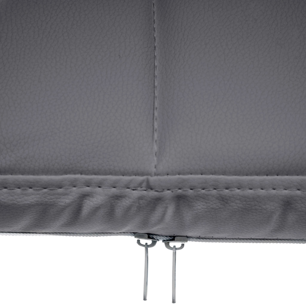 Sedia Visitatore Canada B in Similpelle grigio