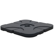 Set 4 Pezzi Base per Ombrellone da Giardino ¨C zephmum ¨C Plastica 50x50x7.5cm