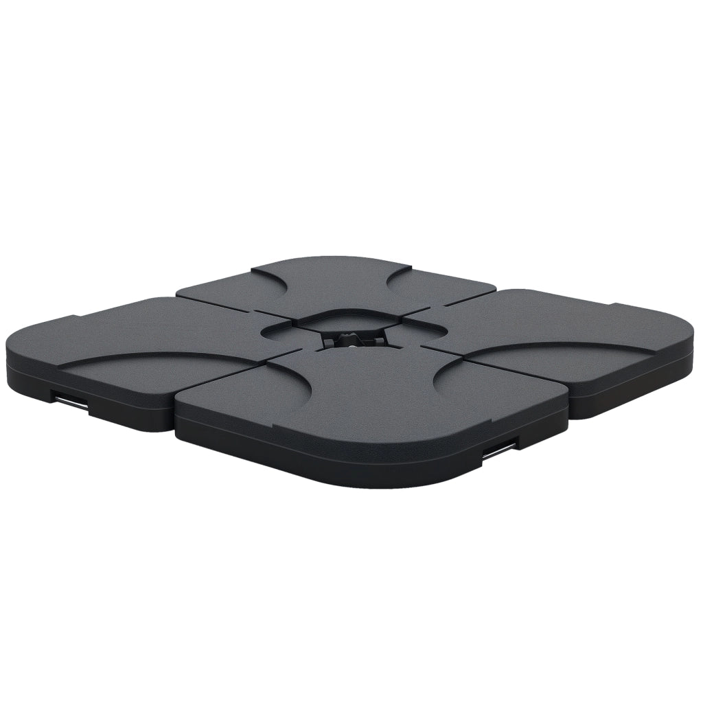 Set 4 Pezzi Base per Ombrellone da Giardino ¨C zephmum ¨C Plastica 50x50x7.5cm