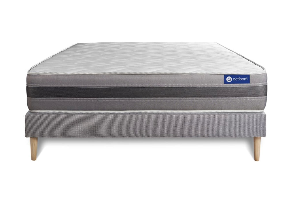 Kit rete e materasso Actiflex relax 120x210cm - Spessore : 24cm - Molle insacchettate e memory foam - Moderatamente rigido
