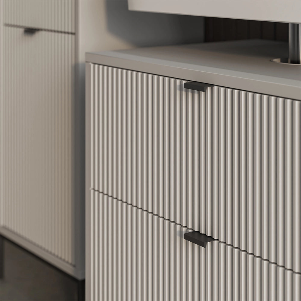 Vicco Set di mobili da bagno Grigio 3 parti