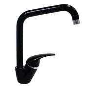 RUBINETTO MISCELATORE MONOCOMANDO PER LAVELLO SERIE PEGASO NERO LUCIDO 3/8   RUBINETTERIA PAFFONI Spa