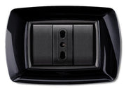 PLACCA LIFE LIVING PLAST NERO 3P- ELETTROCANALI- 10,0 pz