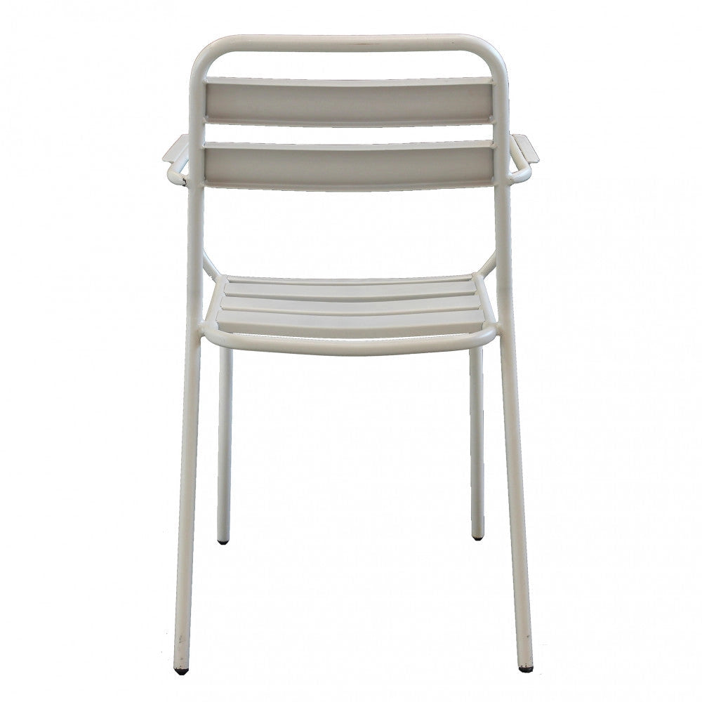 Sedia Bristol Impilabile 51x52x81 h cm in Acciaio Tortora