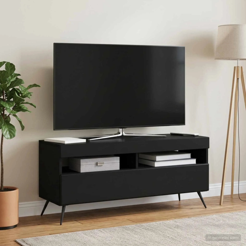 Mobile TV LED Nero Legno ingegnerizzato 897646