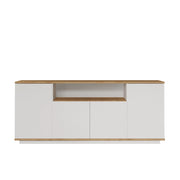 Credenza in legno "FR15" - 180 x 44 x 75 cm - Pino Atlantico Bianco