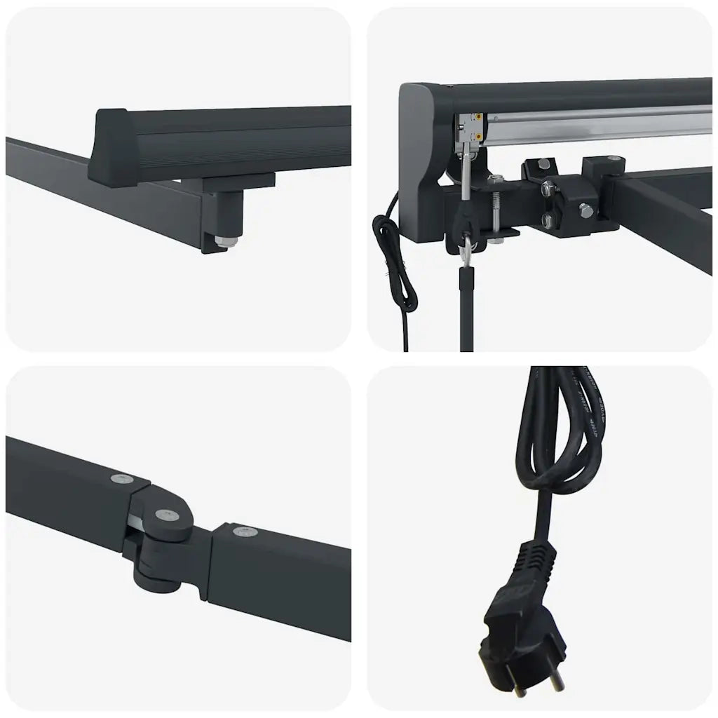 Struttura della tenda Regolabile Antracite 3,5 x 2,5 m Acciaio 42002536