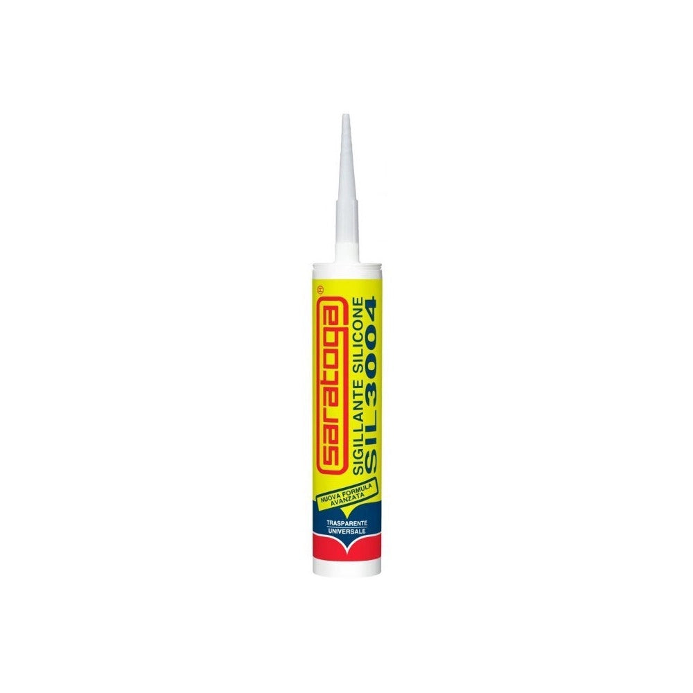 Saratoga sil 3004 280ml silicone acetico, scegli se trasparente