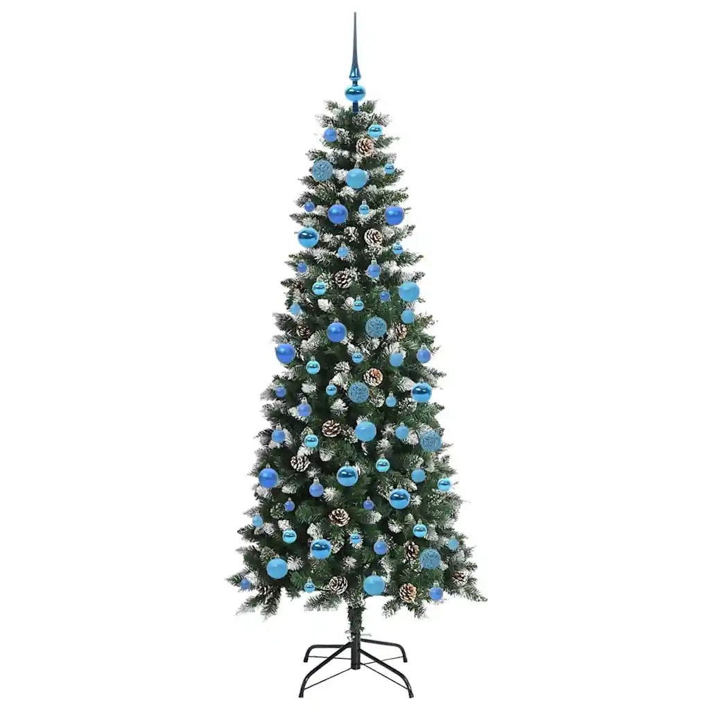 Albero di Natale | Decorazioni natalizie artificiale con 300 LED Verde 180 cm