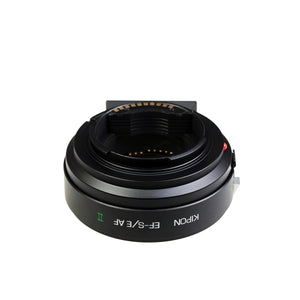 Kipon AF Adattatore per Canon EF a Sony E con supporto