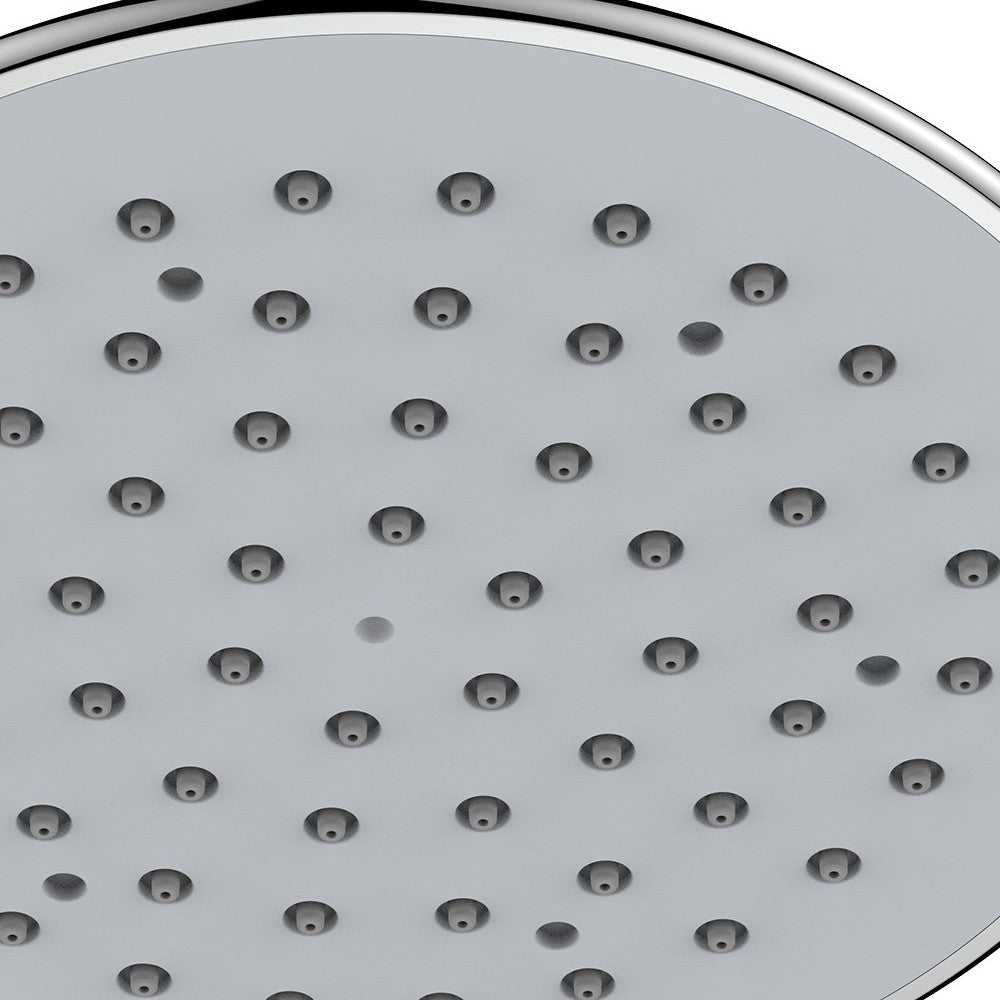 Soffione in abs cromato e grigio - Serie Icaria