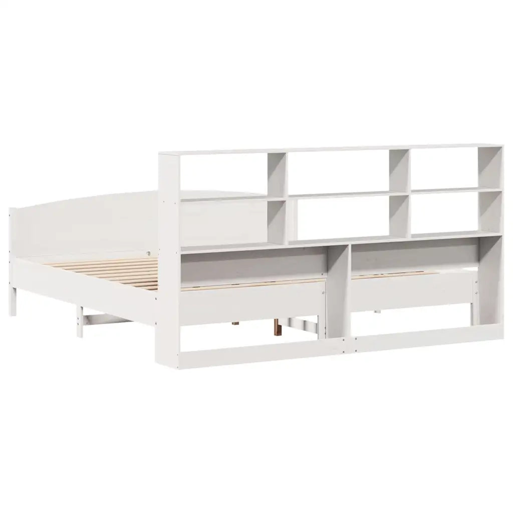 Giroletto con Libreria senza Materasso 180x200 cm in Legno Pino 3323096