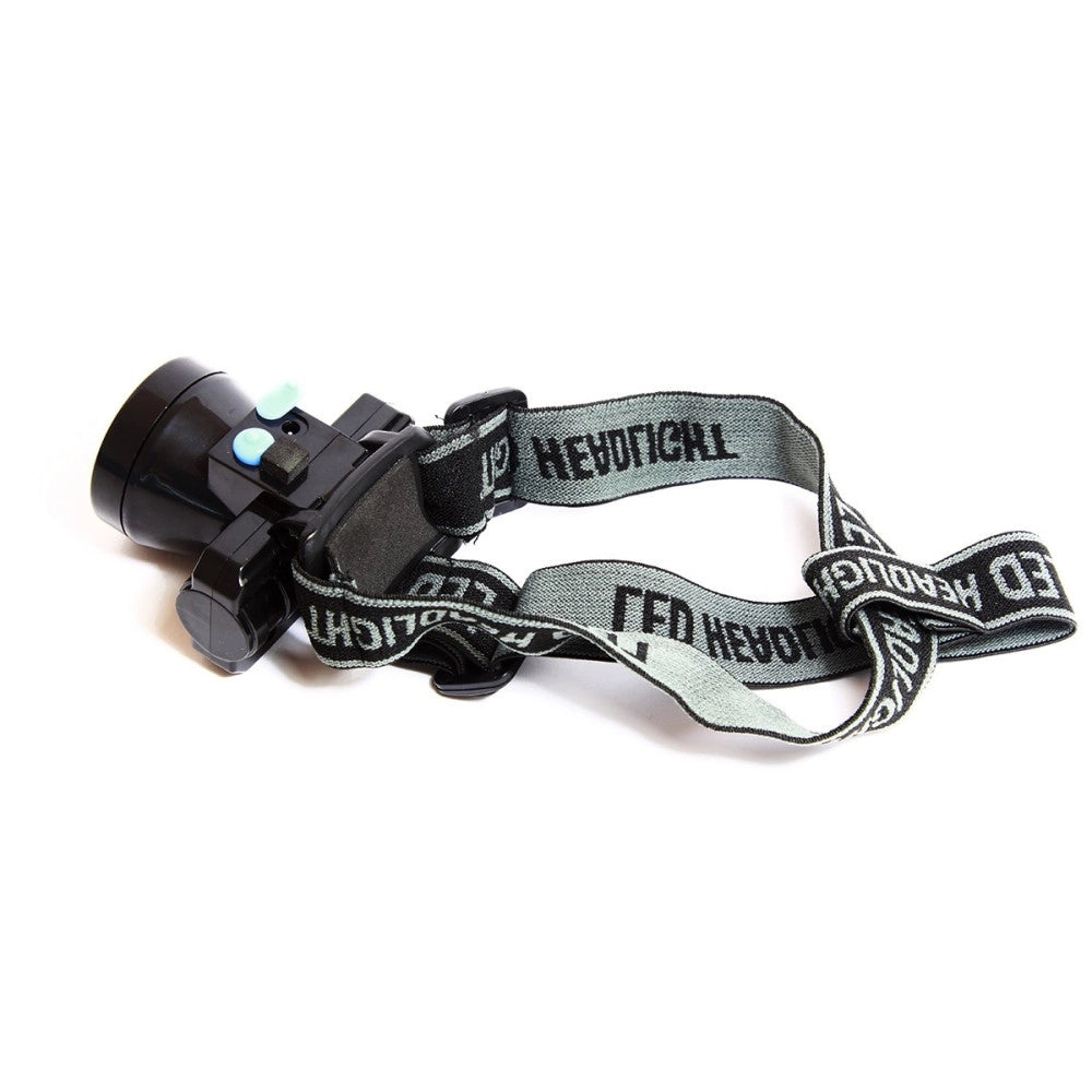 Trade Shop - Torcia Lampada Frontale A Led Ricaricabile Antipioggia Pesca Caccia Ciclismo -