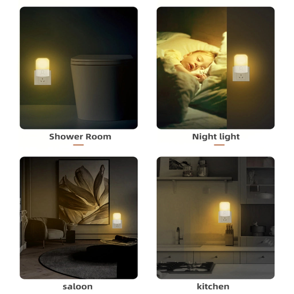 Luce notturna presa con crepuscolare dimmer 2700K bianca Eko-Light
