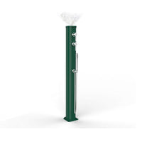 Doccia Solare Jolly Go 23 Litri In Alluminio Con Doccetta E Nebulizzatore Colore Verde Scuro Cv-Jg150/6016