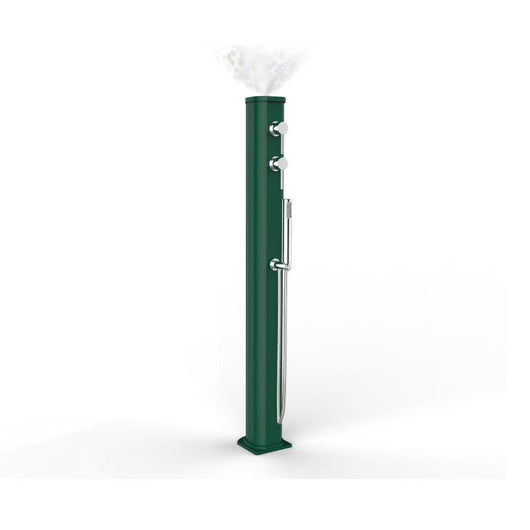 Doccia Solare Jolly Go 23 Litri In Alluminio Con Doccetta E Nebulizzatore Colore Verde Scuro Cv-Jg150/6016