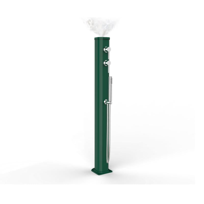 Doccia Solare Jolly Go 23 Litri In Alluminio Con Doccetta E Nebulizzatore Colore Verde Scuro Cv-Jg150/6016