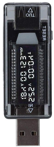 Testatore di alimentazione USB KWS-V21 3,3A 3,5-20V - Voltimetro Amperimetro Potenza/Capacità/Tester mobile per caricatori da parete