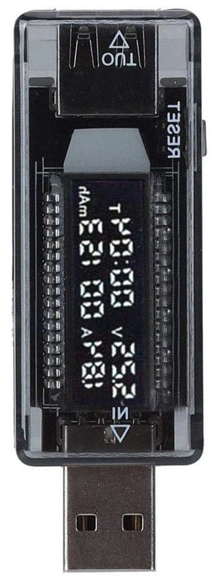 Testatore di alimentazione USB KWS-V21 3,3A 3,5-20V - Voltimetro Amperimetro Potenza/Capacità/Tester mobile per caricatori da parete