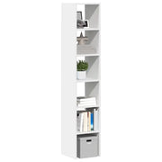 Librerie 2 pz Impilabili Bianchi 30x30x80 cm Legno Multistrato 858804