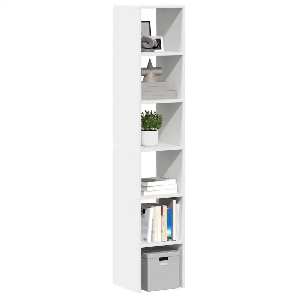 Librerie 2 pz Impilabili Bianchi 30x30x80 cm Legno Multistrato 858804