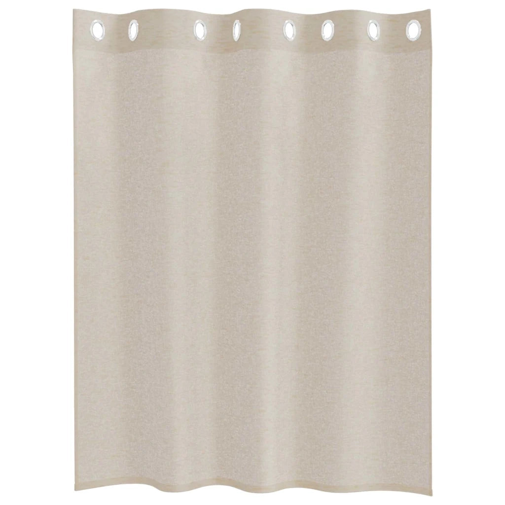 vidaXL Tende con tende 2 pcs Sabbia Poliestere