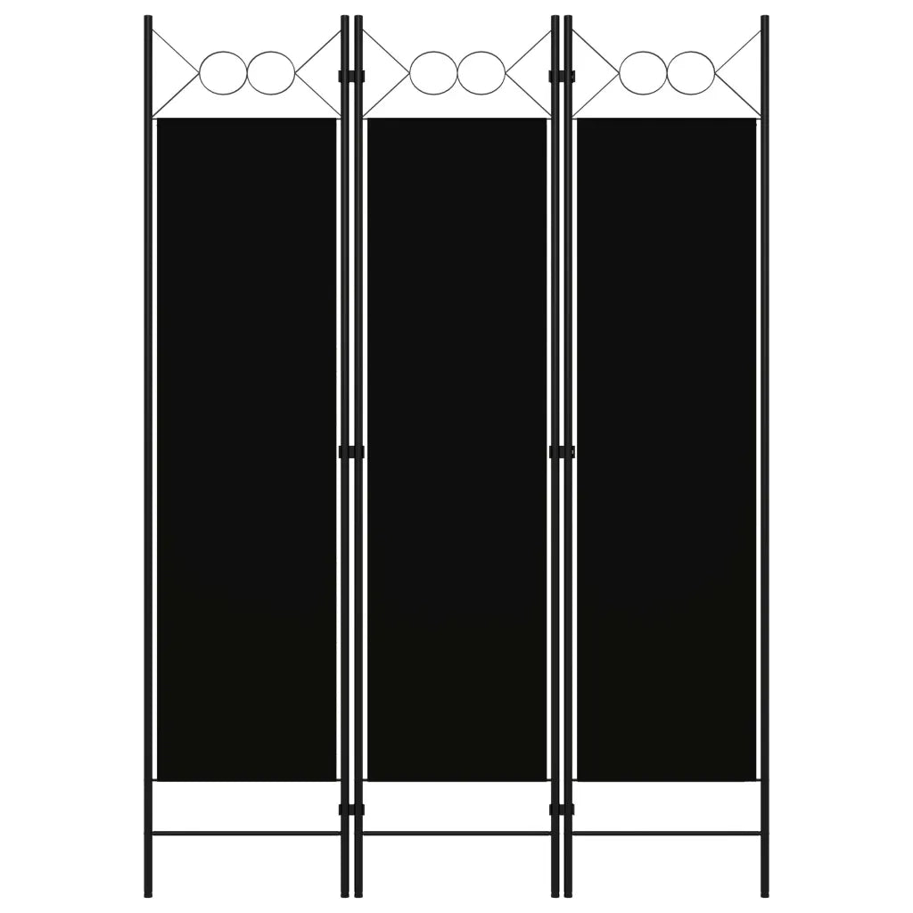 Paravento a 3 Pannelli Nero 120x180 cmcod mxl 121064