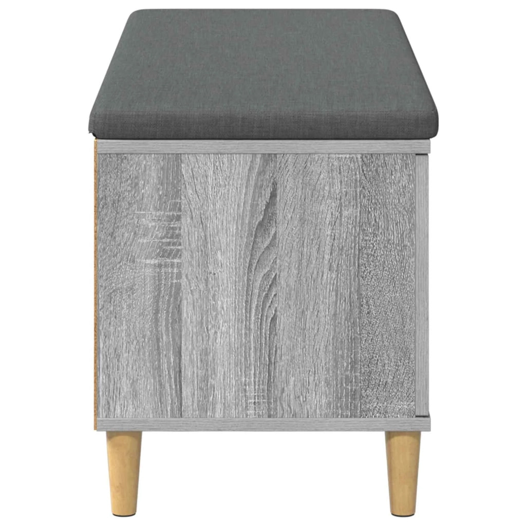 Panca per ingresso con cuscino Sonoma grigia 100 x 38 x 46 cm 891541