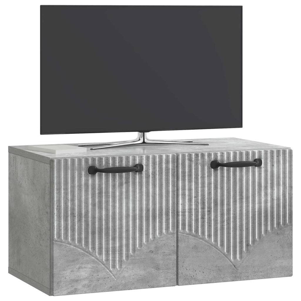 Mobile Porta TV da Muro Grigio Cemento 59,5 x 31 x 30 cm 899048