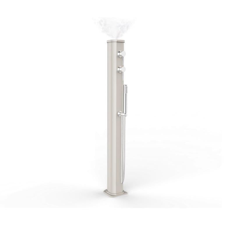 Doccia Solare Jolly Go 23 Litri In Alluminio Con Doccetta E Nebulizzatore Colore Bianca Cv-Jg150/9001