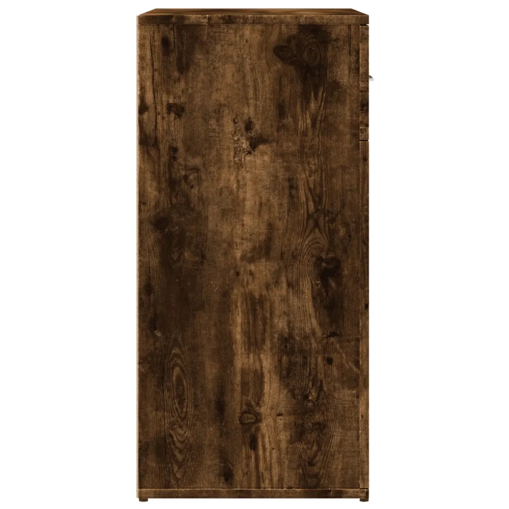 Credenza | Madia | Buffet da pranzo | Armadio da pranzo Rovere Fumo 79x38x80 cm in Legno Multistrato