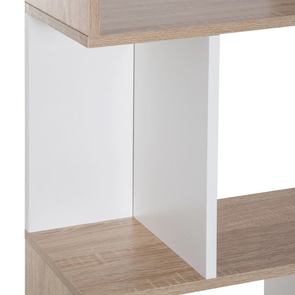 Libreria di Design Scaffale Ufficio Legno Moderna 4 Ripiani 60¡Á24¡Á148cm