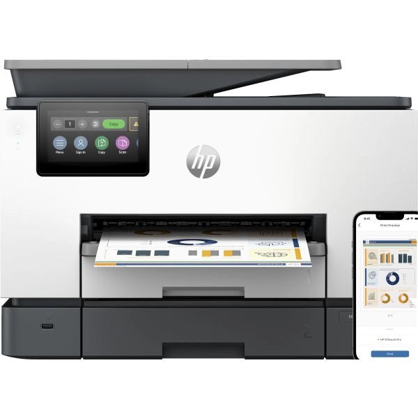 Hp officejet pro 9130b wireless all-in-one colore stampante, stampa fronte/retro fotocopiatrice, scanner - 4U561B#629