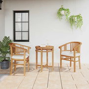 Sedia 2 pcs Marrone 63 x 58 x 89 cm Legno di teak solido 42008384