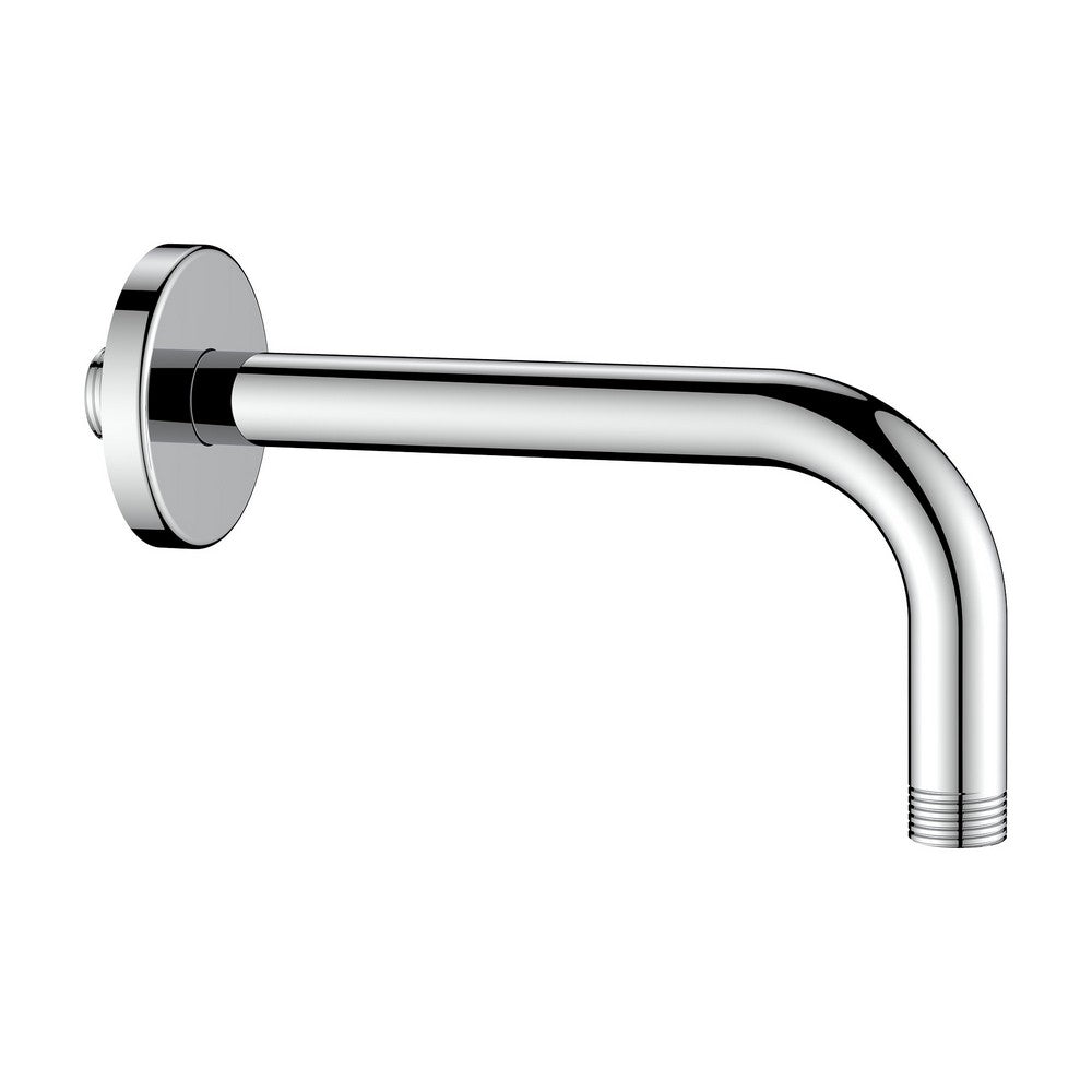 Braccio doccia tondo lungo 20 cm con rosone