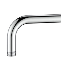 Braccio doccia tondo lungo 20 cm con rosone