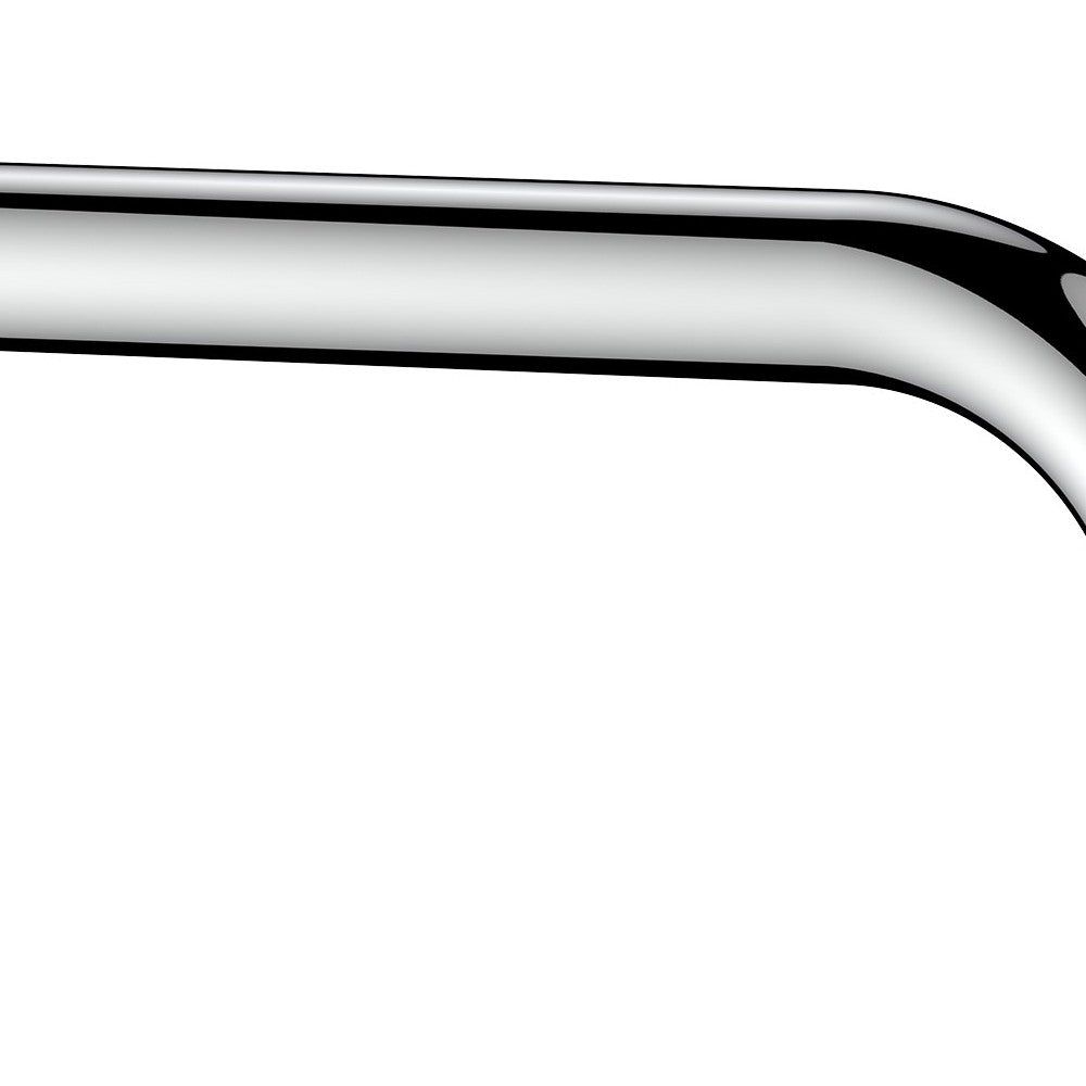 Braccio doccia tondo lungo 20 cm con rosone