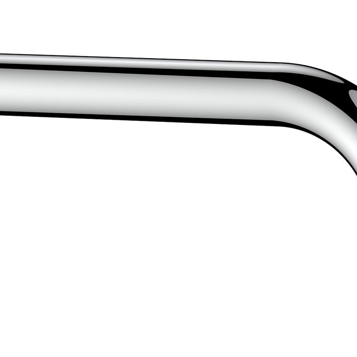 Braccio doccia tondo lungo 20 cm con rosone