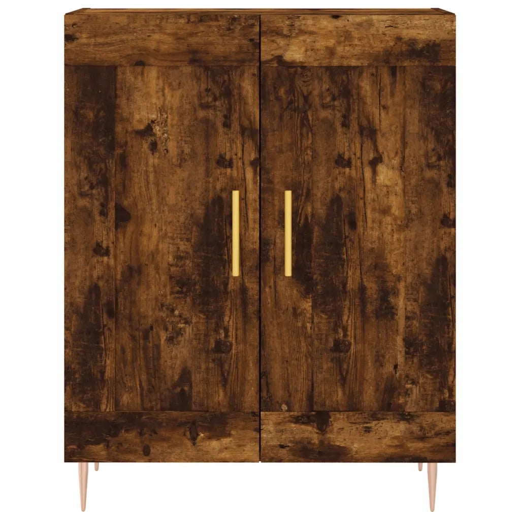 vidaXL Credenza Rovere Fumo 69,5x34x90 cm in Legno Multistrato