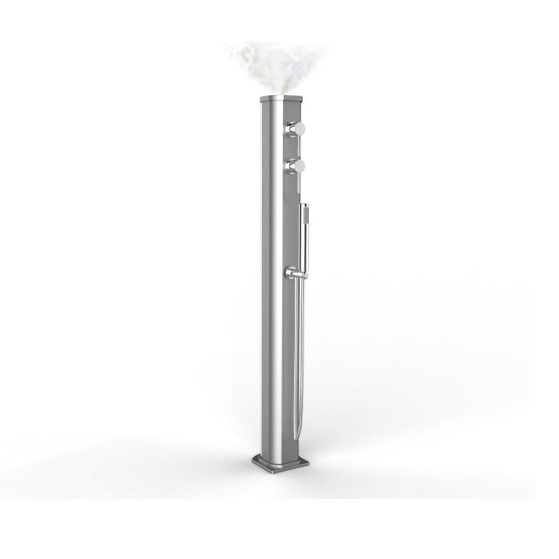 Doccia Solare Jolly Go 23 Litri In Alluminio Con Doccetta E Nebulizzatore Colore Inox Paint Cv-Jg150/9007