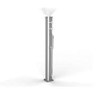 Doccia Solare Jolly Go 23 Litri In Alluminio Con Doccetta E Nebulizzatore Colore Inox Paint Cv-Jg150/9007